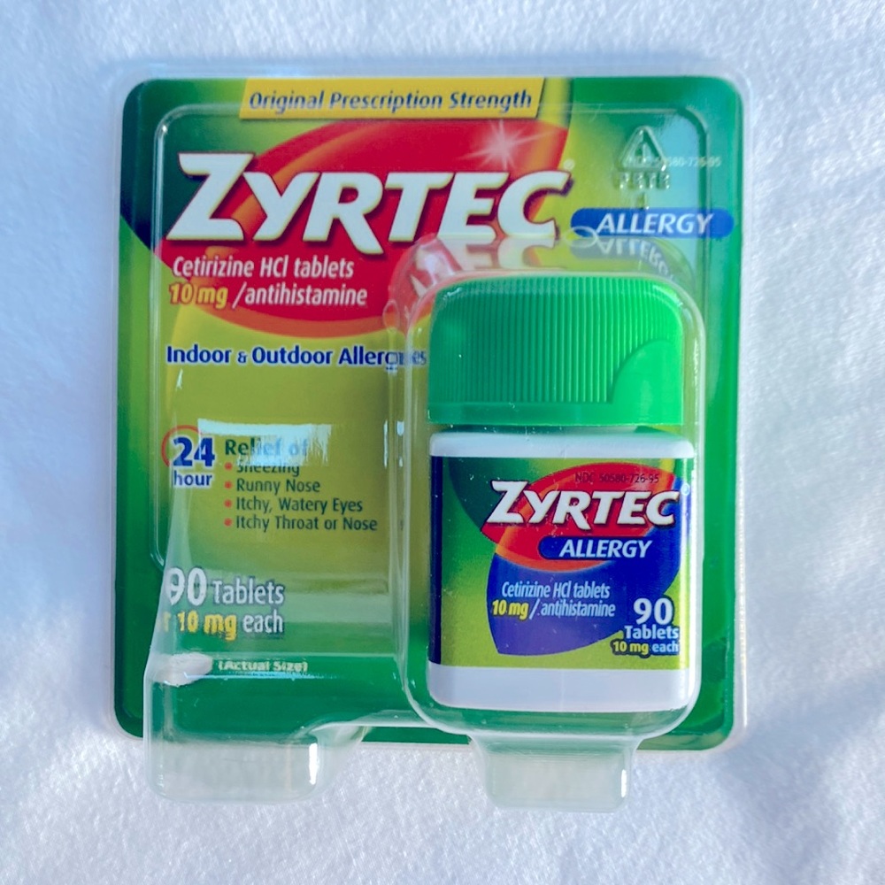 Zyrtec 24 Hour Allergy Relief Tablets - 10mg, 90 ct